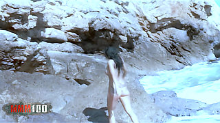 Nina Roberts: the Incredible Nina Robets Stripping in the Sea