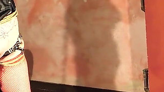 Slut Kika was tied up and whipped by two Mistress