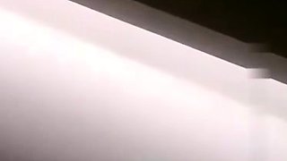 Small titted brunette teen fingering on the bed