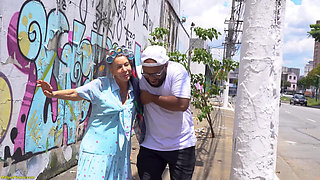 Tattooed 81 Year Old Granny DP in Driving Van