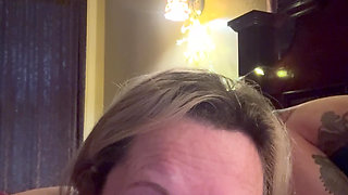 Mature Wife Plays with Food and Cock