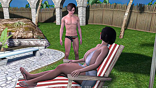 Liza Having Fun in Swimming Pool