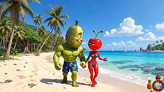 Episode 4 - Cute Pineapple Girl and Sweet Avocado Man Sharing Gentle Tropical Moments AI Hentai