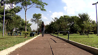 Hot Brunette Gets Pounded by Big Black Cock