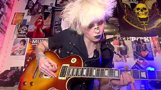 Your Goth Stepsis Glitterqueen1999 Gives You JOI Before Her Concert - Taboo Fetish Goth Cum Countdown