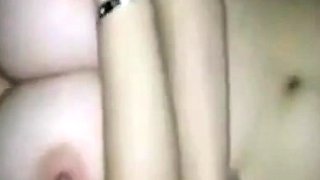 Korean Amateur with Big Tits in an Interracial Video