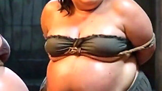 Weak Trio: Pregnant, SSBBW and Granny Tied up in Bondage Cell