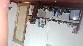 Father in Law's Gigantic Dick Hangs Out Under His Sarom for Step Daughter