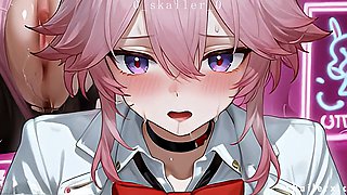 College girl, japanese schoolgirl, genshin impact