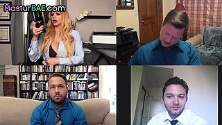 Busty solo MILF toys pussy on webcam for her viewers