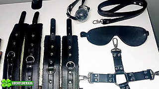 Lucky Gurl Kesha Looking Blindfold Bondage, Fisting and Throat Fuck