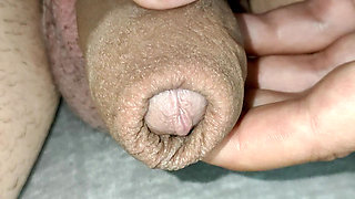 Cheesy Cock Close up and Body Shaking Orgasm