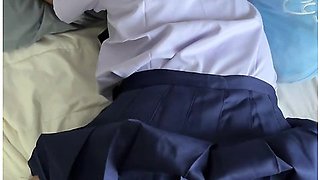 An 18-year-old Thai Student In School Uniform Gets Fucked By A Big White Cock