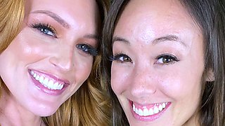 Asian girl with black guy Amateur Interracial