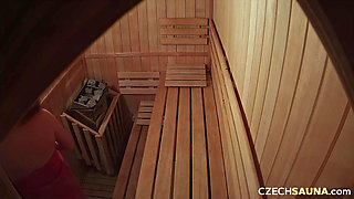Czech Sauna 38: MILF and Two Cute Sluts Going Wild