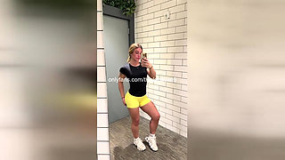 TikTok Live Yoga Stretch: 18yo Pussy Lips Flashed & Fucked Hard