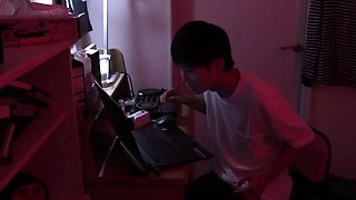 Cumshot Oozing from Asian Japanese Pussy Hole