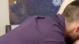 Humiliating boss is made to cum