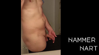 Wanking While Standing && Squirting A Lot Of Sperm