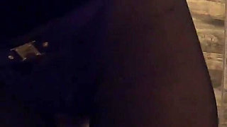 Ripped Pantyhose Pee Fetish - Blue Lingerie, Close-up Pussy Pee and Toilet Mess