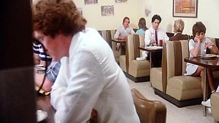 Curvy brunette latina gives a blowjob and handjob