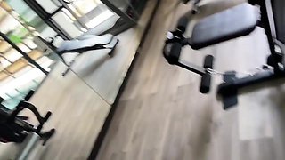 Steamy Public Gym Blowjob & Cumwalk Adventure!