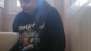 Watcher on Toilet