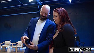 WIFEY Gorgeous Curvy Redheaded Hotwife Red Rose Gets Stretched Out By BBC For Hubby: Porn