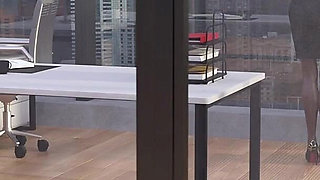 Hot Office Lady Boss Fucked and Creampied by a Playboy