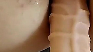 First Big Dildo Anal Insert, Long Dildo in Tight Ass, Toystest