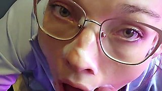 Draining him at the gloryhole