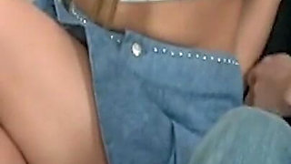 Her Brother Rubs Himself Against the Girl's Panties, Her Petite Stepsister