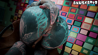 Pink Corset Anal Slut Steel Toy Deep Fucking & Magic Wand Squirting Orgasm