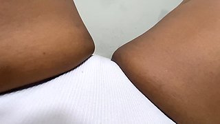 Horny teen amateur moans like crazy while pleasing herself