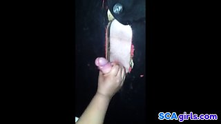 Cuckold's Swedish Girl at the Glory Hole
