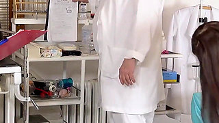 Slim MILF Nela Decker Cumming Hard in Gyno Chair