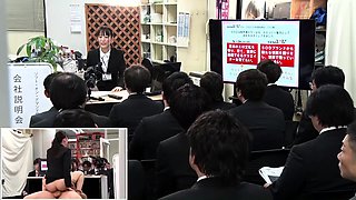 Secretary group sex hardcore fucking blond girl facia