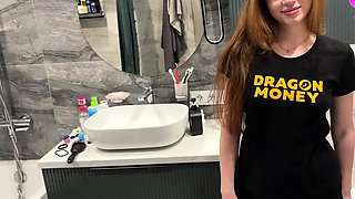 Big ass stepsister fucked in the toilet