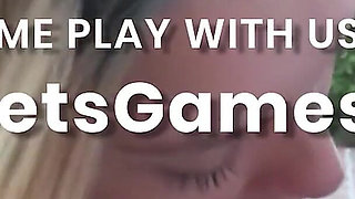 A Group of Three Friends Playing a Wild Strip Frenzy Game