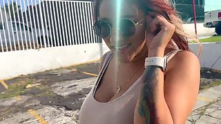 Massive Natural Tits Mexican MILF, Letzy Lizz, Takes a Trip to the Sex Shop