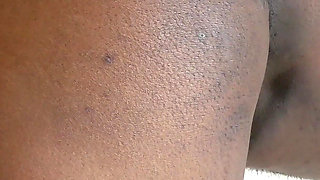 Big Black African Whore Fucked and Creampied From Behind