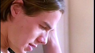 Older Babe Teaches Brunette How To Lick