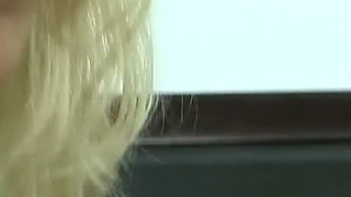 Legs Wide Open - Two Blondes Eat Each Other on the Bed