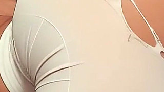 Creamy Pussy Fuck! Gym Sex! Torn Leggings Fuck Doggystyle