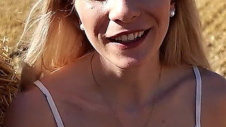 Skinny German Beauty Vivi Vallentine at Risky Outside POV Sex with Stranger