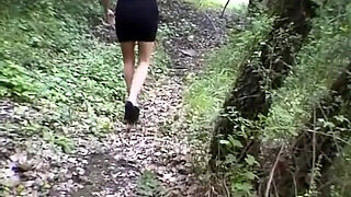 Kitten in outdoor pissing