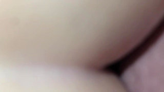 Tight doggy ass close up creamy pussy