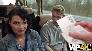 Federika's Wild Bus Sex - Public Fuck with Big Tits MILF