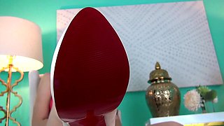 Exotic brunette hardcore foot fetish fuck