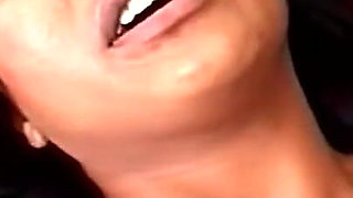 Latina Girl Eats a Big Black Cock Too Huge for Her Mouth